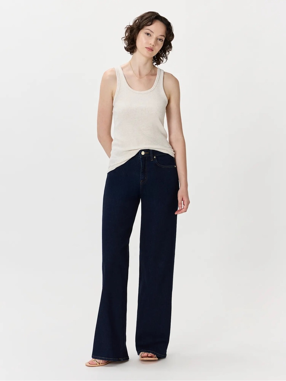 Quince Bella Stretch Wide Leg Jeans 32” Inseam